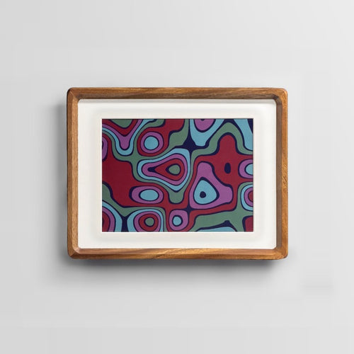 Wallie 10-inch — Round Walnut frame