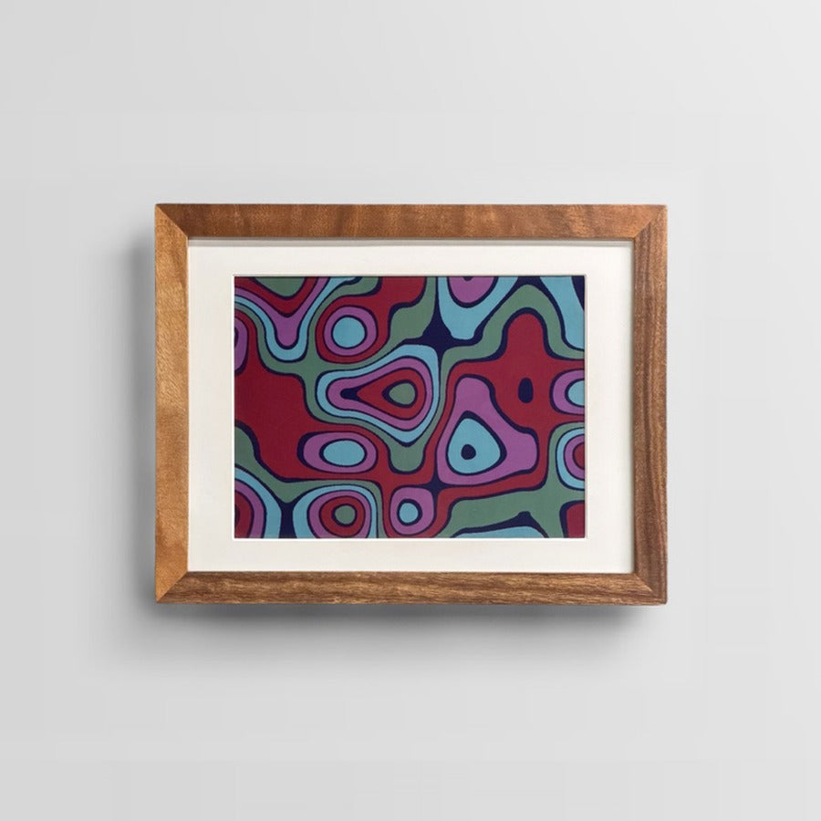 Wallie 10-inch — Square Walnut frame