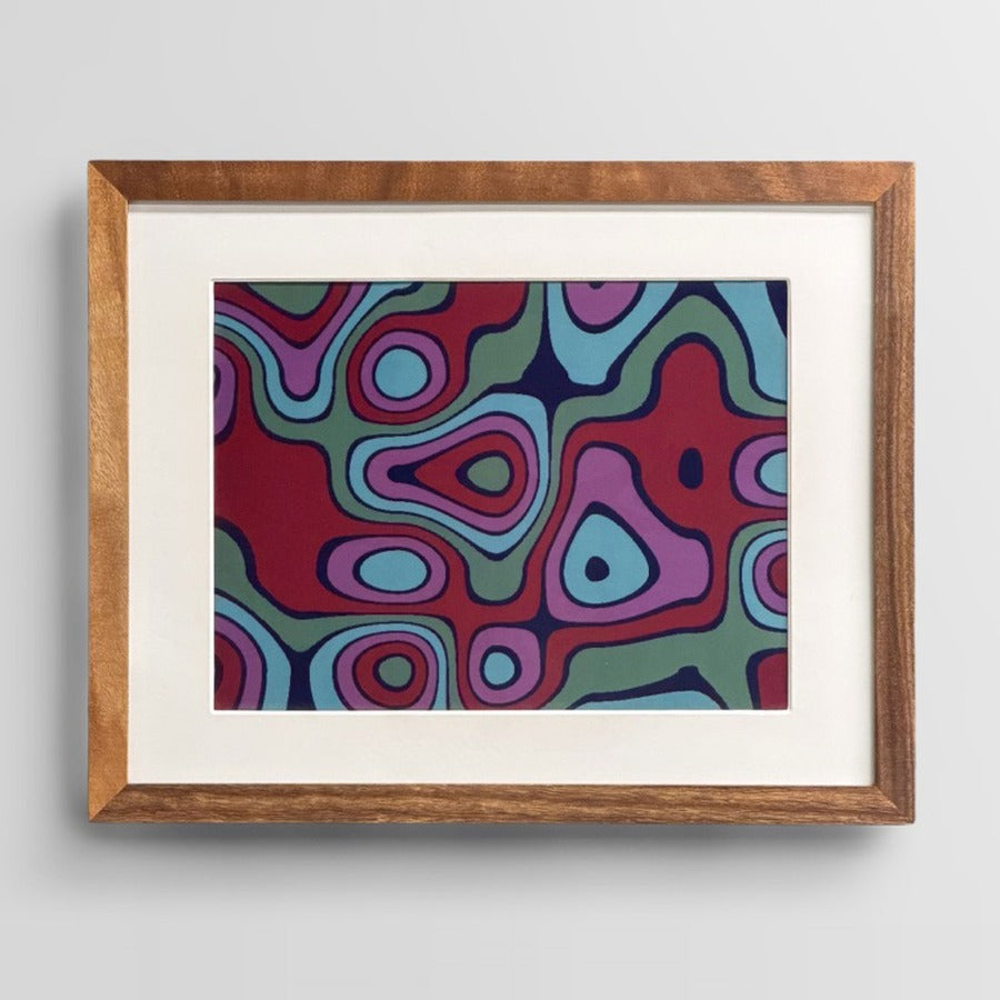 Wallie 13-inch — Square Walnut frame